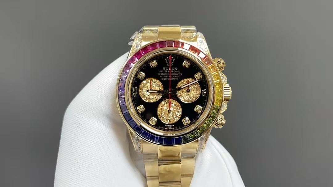 King Factory Rolex Rainbow Daytona Original mold replica